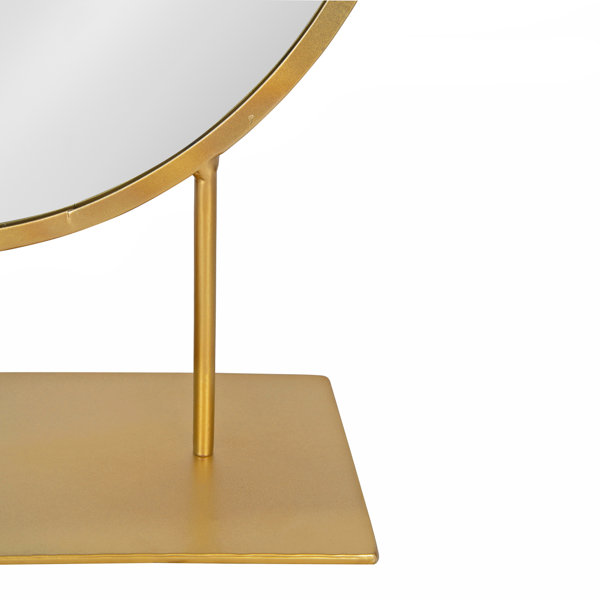 Willa Arlo Interiors Jackie Round Metal Floor Mirror & Reviews | Wayfair